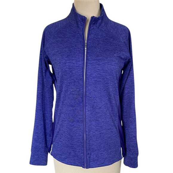 Pebble Beach Jackets & Blazers - Pebble Beach Performance Women's Full-Zip Athletic/Golf Jacket Purple, Size M